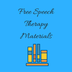 Free Speech Therapy Materials