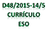 D48/2015,de 14/5 curr. ESO
