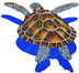 Loggerhead Turtle Glass Swimmi