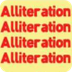 Alliteration Song, Alliteratio