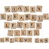 Wooden Scrabble Letters