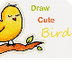 How to draw a cute Bird | Step