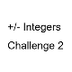 Integer Challenge adding 2