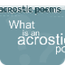 4.7 Writing Acrostic Poems