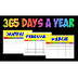 How many days in a year? 365 D