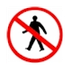 Prohibido paso peatones