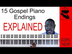 15 Gospel Piano Endings EXPLAI