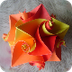 Оригами кубооктаэдр: завитушки