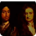 Newton y Leibnitz, sobre hombr