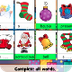 Spelling cards Christmas