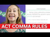 ACT Grammar Rules | Commas and