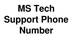 MS Tech Support Number