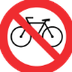 Prohibido bicicletas