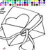 Heart in Envelope Coloring Pag