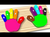Wooden Colorful Rainbow Hands