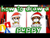 How To Draw A Christmas Puppy