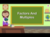 Factors and Multiples | Maths