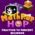 MathPup Hop Fraction to Percen