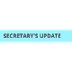 Secretary's Update- SEF