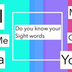 Kinder Sight Words Game 1 | On