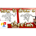 How To Draw A Cheetah - YouTub