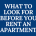 Rent an apartment