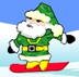 Snowboard met de Kerstman
