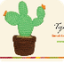 Cactus nopal tejido en crochet