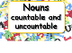 Nouns - countable and uncounta
