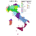 Linguistic map of Italy