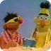 Bert en Ernie op het strand