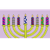 Hanukkah Lights Coloring - Pri