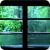 Rain on Window w/Thunder