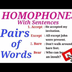 Pairs of Words // Homophones /