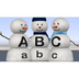 Alphabet Snowmen Teach Letters