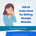 ICD-10 Codes Used For Billing