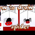 How To Draw A Cartoon Spider A