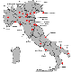 Map Italy airports