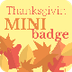 Thanksgiving Mini Badge - Docu
