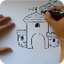 Como dibujar un castillo paso 