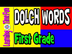 Dolch Words for Kids #3 (First