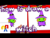 How To Draw A Cartoon Witch