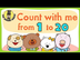 Number song 1-20 for children