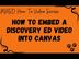How to - Embed a Discovery Ed