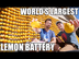 World's Largest Lemon Battery-