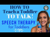 How to Teach a Toddler to Talk