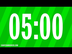 Five Minute [5:00] Break Count