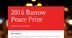 Barrow Peace Prize Smore