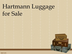 PPT - Hartmann Luggage for Sal