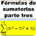 Fórmulas sumatorias parte 3